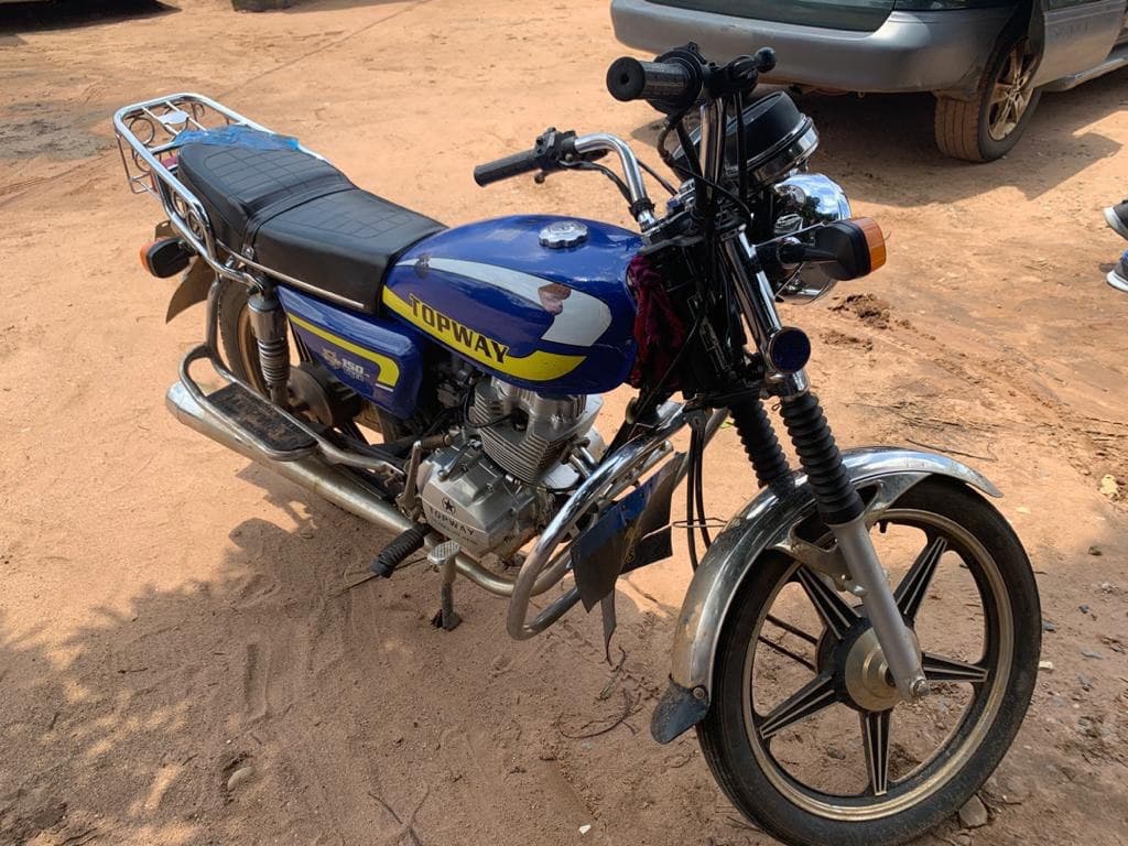 motorcycle found at hideout of the suspected kidnappers