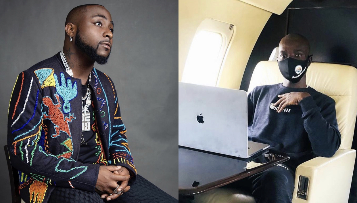 Davido and late Fortune Ateumunname