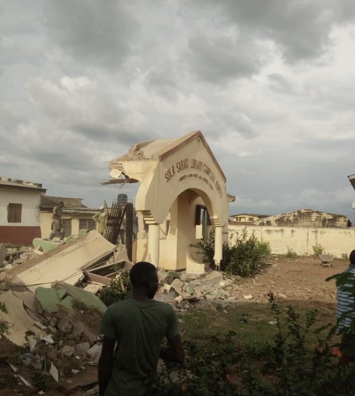 Demolished Sola Saraki Library in Ilorin