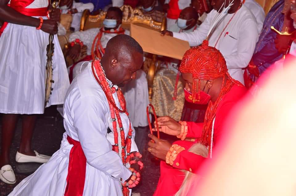 Olu of Warri during the revalidation ceremony