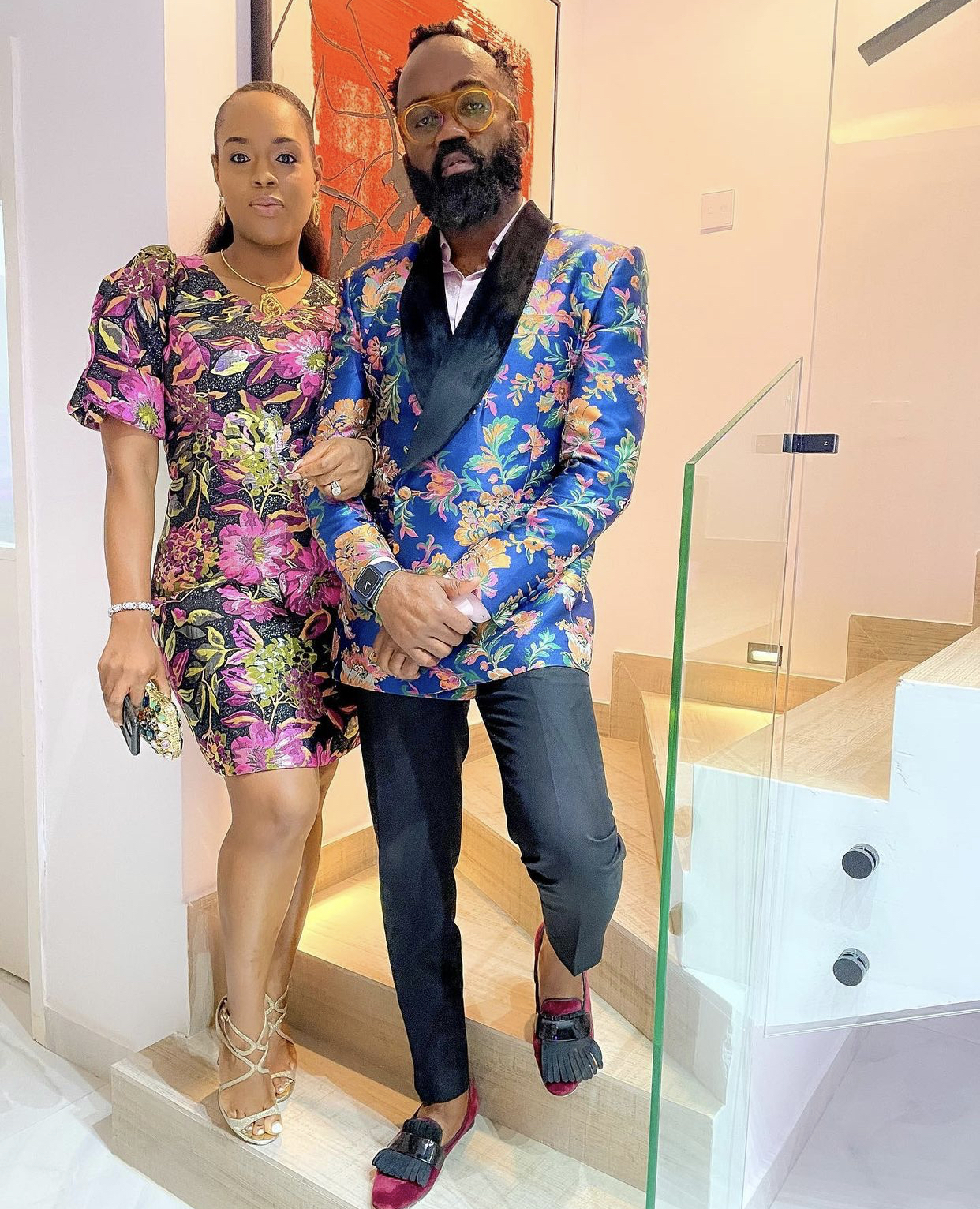 Noble Igwe and wife