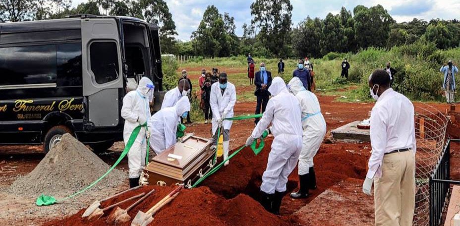 Burial of a COVID-19 victim