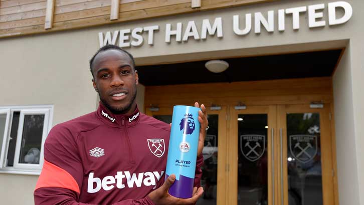 Antonio named Premier League player of the month