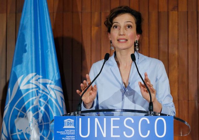 UNESCO director-general Audrey Azoulay
