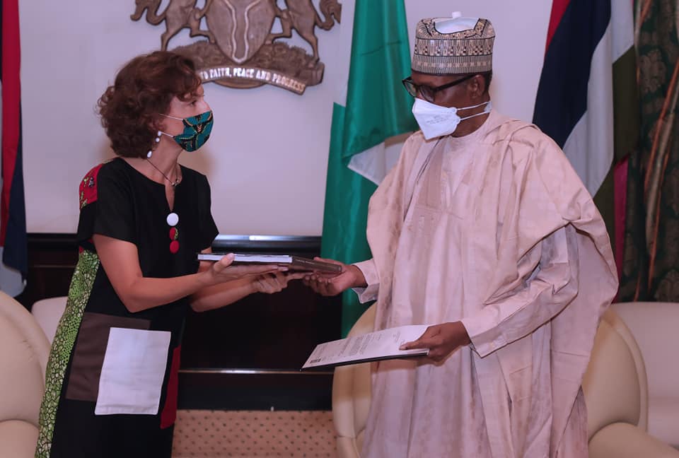 Buhari, UNESCO DG Azoulay meet in Abuja