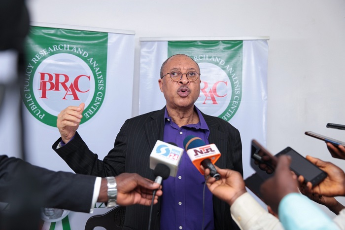 Chairman, Selection Committee, Professor Pat Utomi while announcing the 2020 ZIK prize winners in Lagos, earlier today.