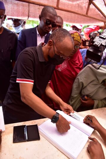 El-Rufai voting during the poll