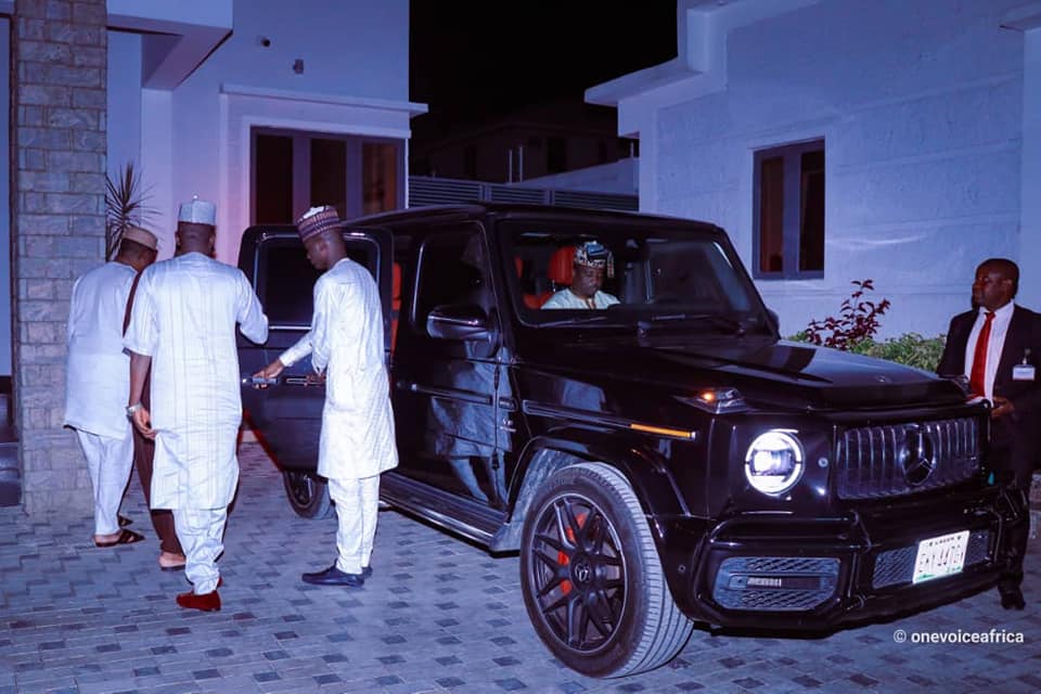 Fani-Kayode leaving Pantami's house