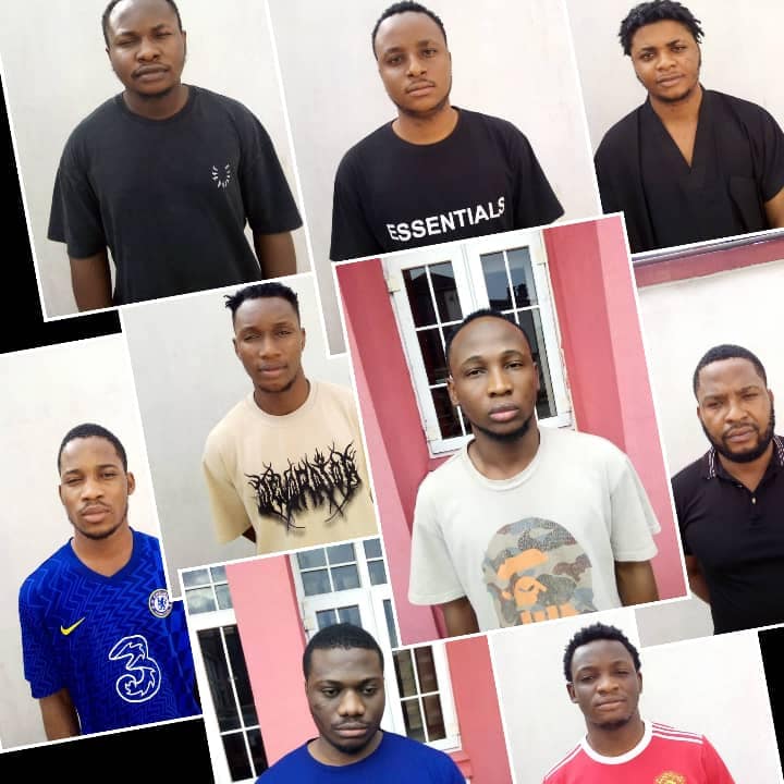 Some of the convicted internet fraudsters
