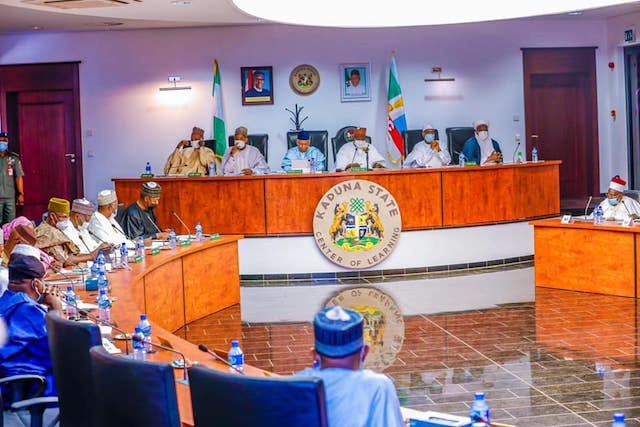 Governor Simon Lalong, chairs the meeting of Northern Governors Forum