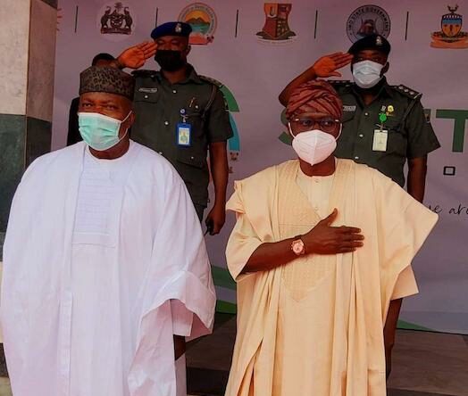 Host Governor Ugwuanyi with Governor Sanwo-OLu