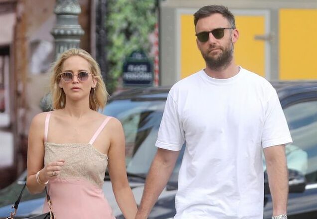 Jennifer Lawrrence and hubby Cooke Maroney