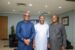 (L-R) Mr. Olaniran Olayinka, Managing Director and Chief Executive Officer, Keystone Bank Limited, Mr. Sunday Dare, Honourable Minister of Youths and Sports and Mr Yemi Odusanya, Executive Director Keystone Bank Limited during a courtesy visit by the Minister to the Keystone Bank headquarters in Lagos... recently.