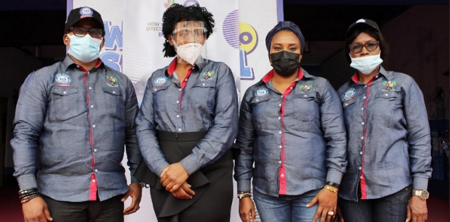 L-R -General Manager LASCOPA, Afolabi Solebo Esq; Board Chairman LASCOPA, Mrs. Funmi Falana; Board Secretary LASCOPA, Mrs. Arinola Momoh- Ayokanmbi & Head of Consumer Education Department LASCOPA, Mrs. Folashade Ashaye at the stakeholders parley for producers, distributors and consumers of plastic bottle drinks, tagged:   "Exposure of plastic bottle drinks to sunlight:Effect on Consumers Health".