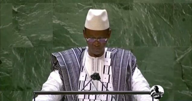 Mali’s Prime Minister Choguel Maiga at the UN: defends hiring Russian mercenaries
