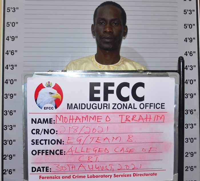 Mohammed Ibrahim, two others arrested for N16m get-rich-quick scam in Borno.