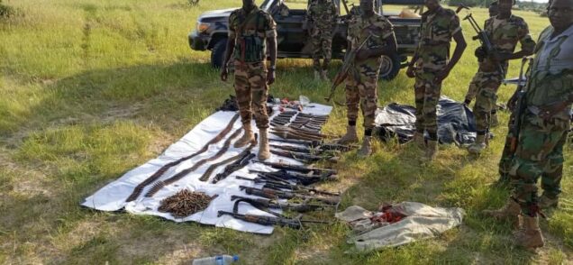 Nigerian troops in an operation in North East