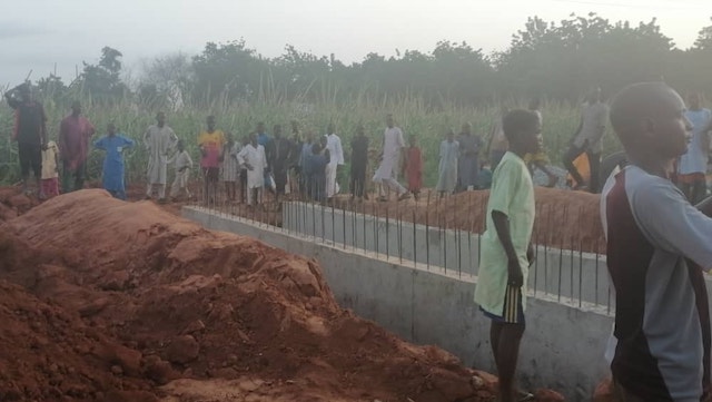 One of the roads being built in Jega township