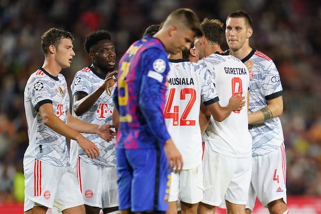 Gerard Pique dejected after Bayern mauled Barcelona again