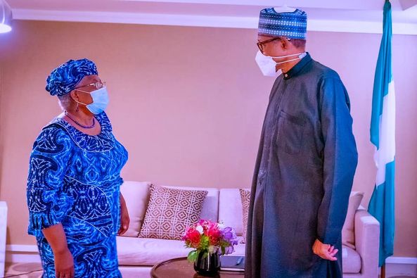 The President with Okonjo-Iweala in New York