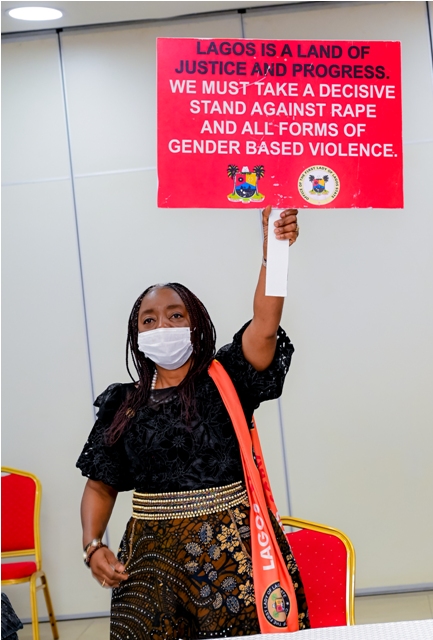 Ibijoke Sanwo-Olu campaigning against girls defilement