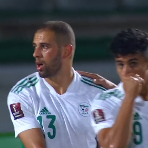 Slimani scores 4 goals against Djibouti