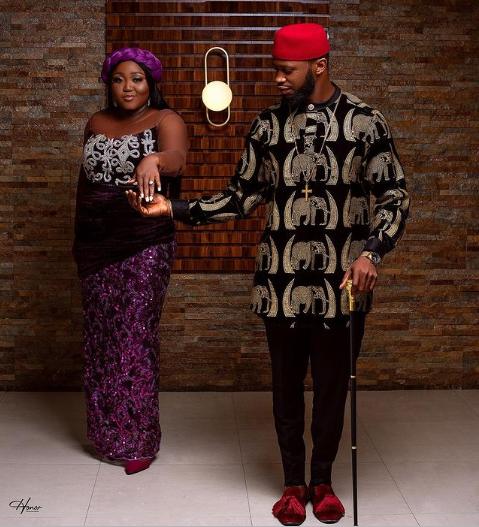 Nze and Obasi during their traditional marriage