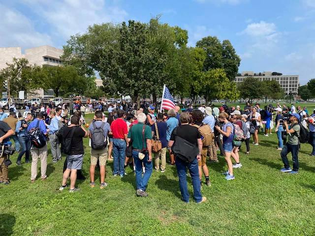 The right wing protesters in Washington D.C.