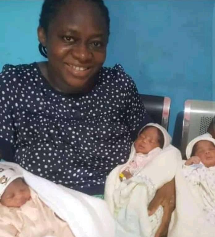 Deeper Life woman Nzejiofor gives birth to triplets after 15 years of marriage