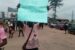 UNIBEN students protesting on Tuesday