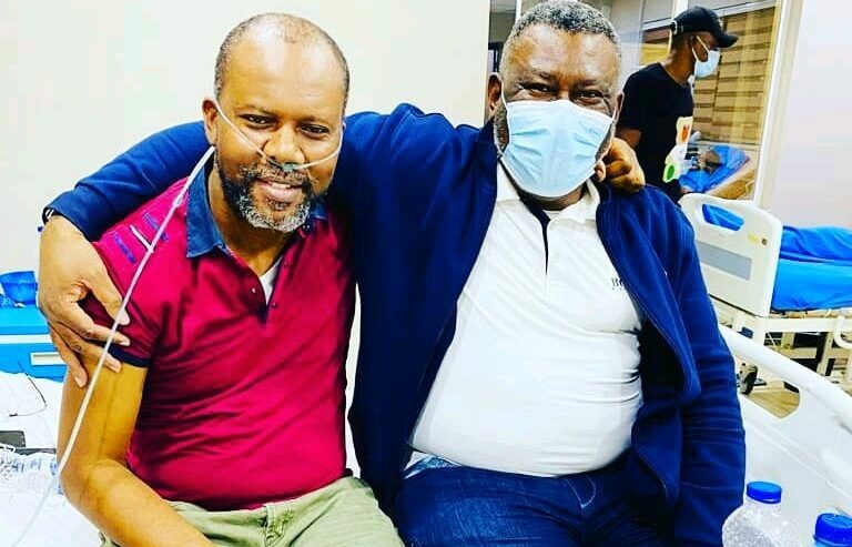 Uche Edochie with another brother Leo