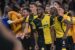 Young Boys celebrate victory over United