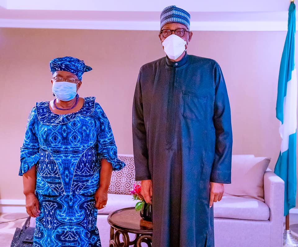 Buhari with Okonjo-Iweala in New York