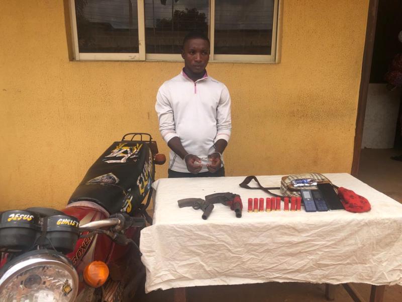 The suspected deadly robber, Ojugbele paraded
