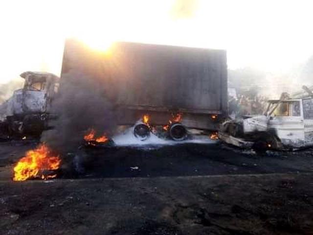 the tanker fire in Rivers Tuesday