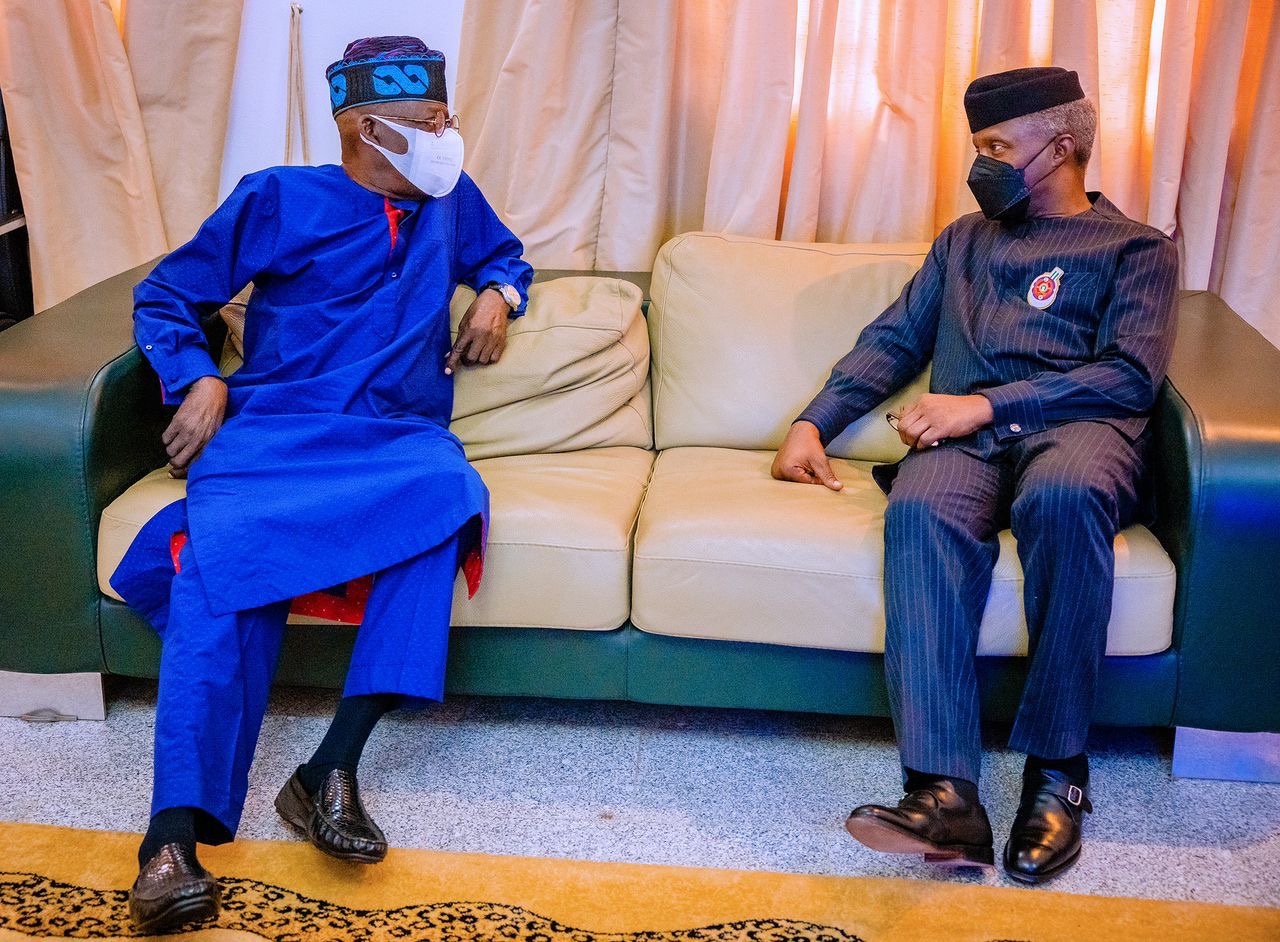 Tinubu meet Osinbajo in Abuja