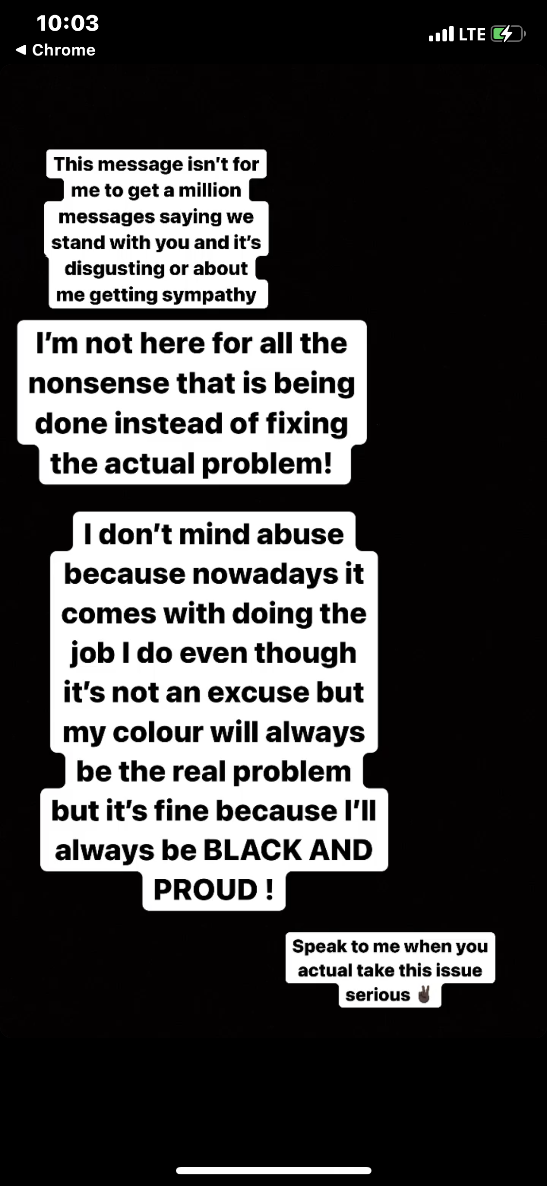 Zaha’s post on Instagram