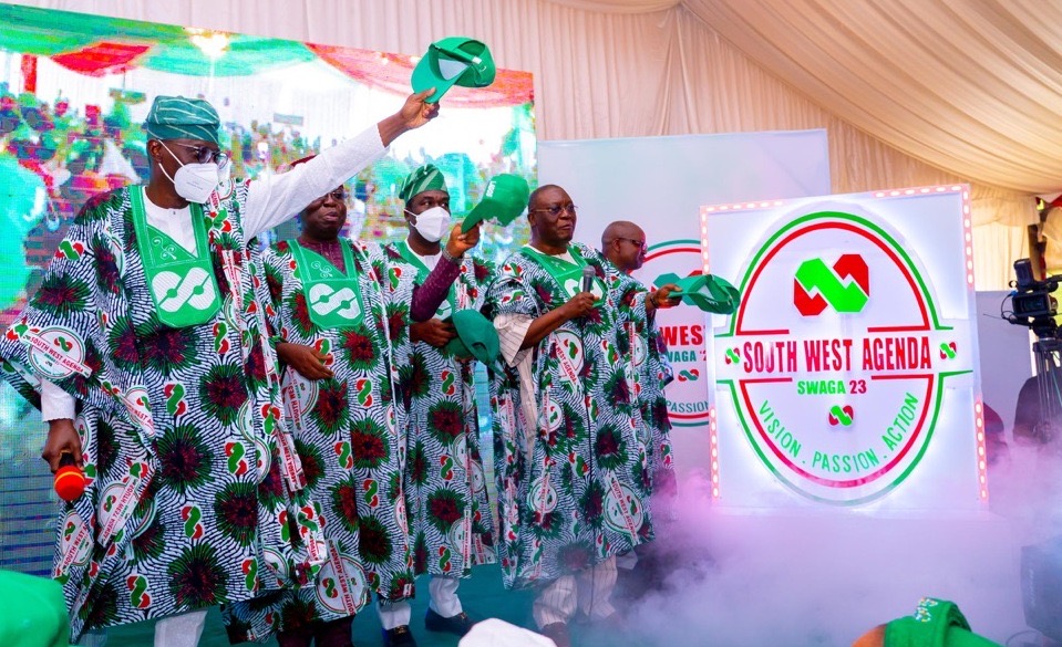 Sanwo-Olu at the launch of SWAGA