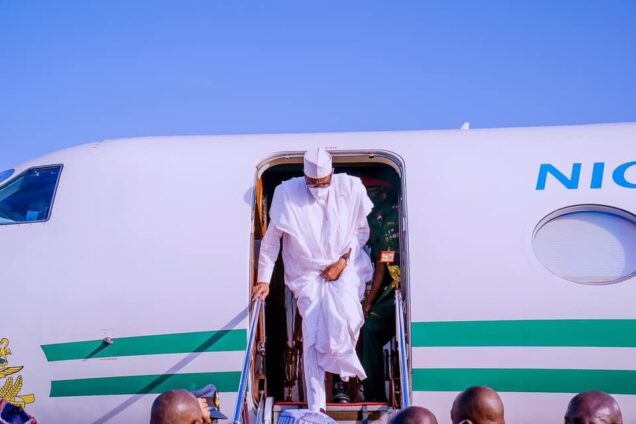 President Buhari arrives Riyadh, S/Arabia ahead of Investment Summit
