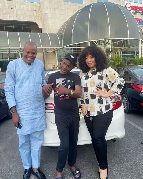 A joyful Agu after his release with his colleagues