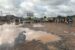 Scores of Edo youths at a failed section of the Benin -Sapele expressway on Tuesday protesting the deplorable condition of the road.