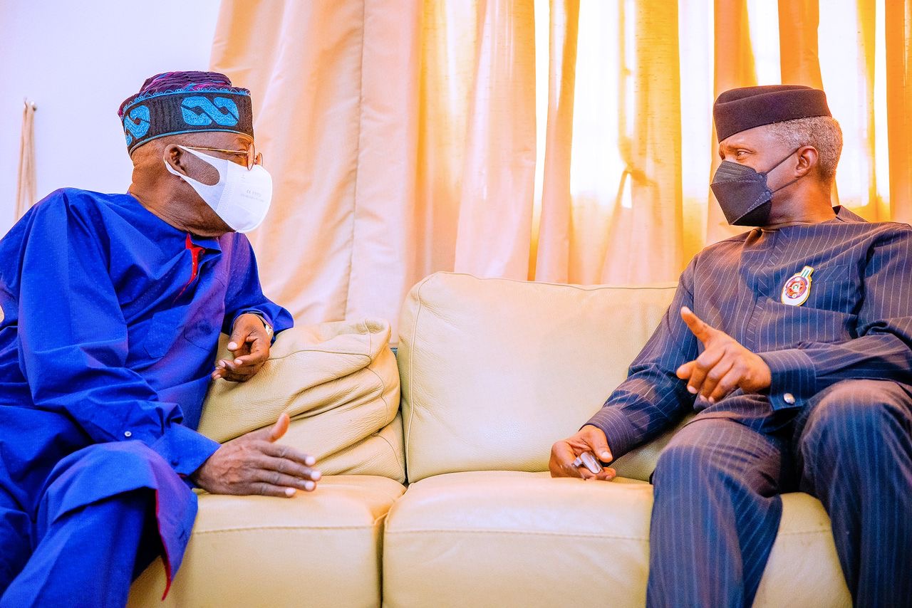 Tinubu meet Osinbajo in Abuja