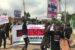 Members of the civil society organizations and youths in Edo State participating in the memorial of #EndSARS protest in Benin on Wednesday