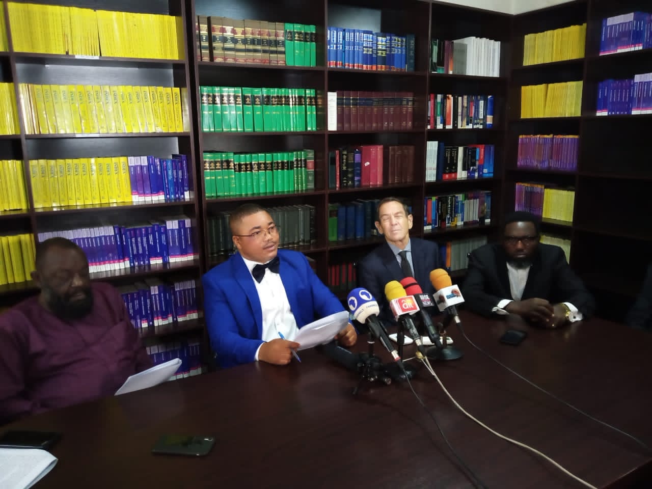 Ifeanyi Ejiofor at the press briefing Wednesday