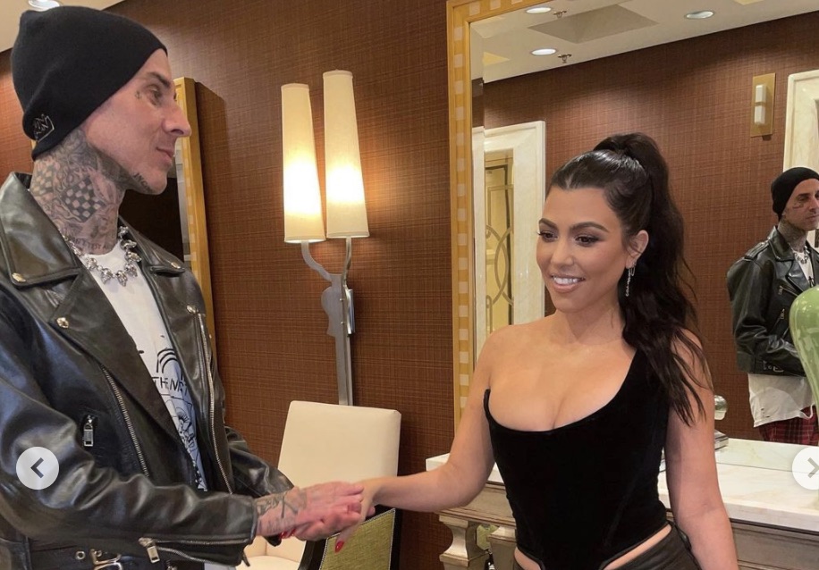 Kourtney Kardashian and Travis Barker