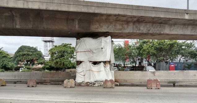 Lagos Airport bridge under repairs