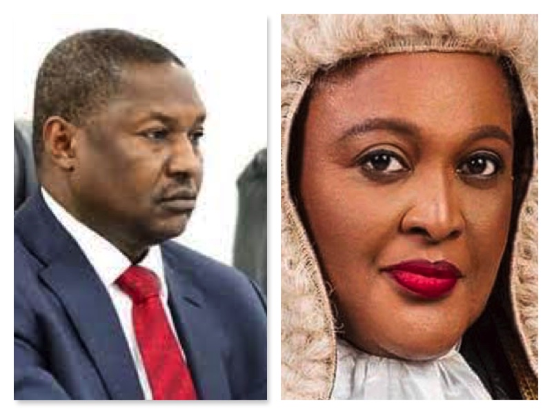 Justice Minister Malami and Justice Mary Odili