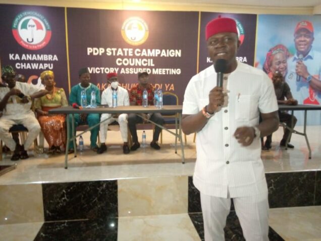 Valentine Ozigbo, the candidate of Peoples Democratic Party, PDP for the Anambra governorship election: Peter Obi says he is the best candidate among the contestants and most qualified for the job of Anambra chief executive