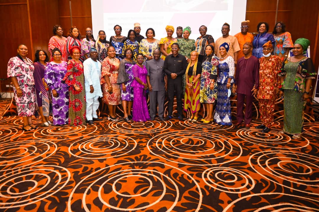 Muri-Okunola and the directors during the training