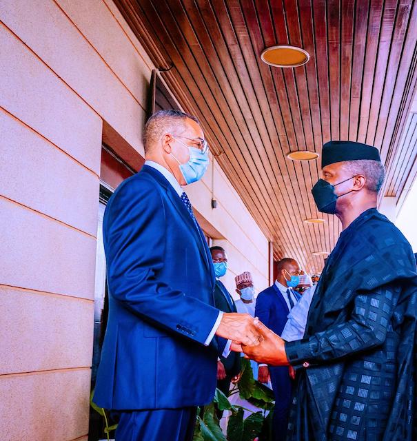 Osinbajo again with Mr. Carlos Vila Nova